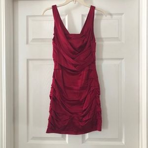 Red Silk Dress from Express